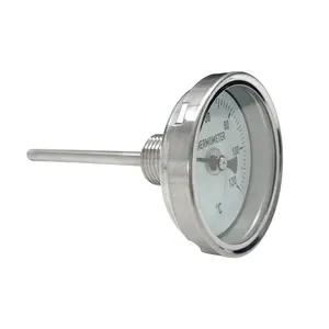 Stainless Steel Outdoor Industrial Capillary Axial Bimetal Thermometer