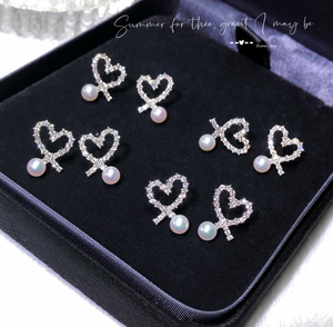 <span class=keywords><strong>Pendientes</strong></span> <span class=keywords><strong>de</strong></span> Diamantes Naturales <span class=keywords><strong>de</strong></span> 18K con Forma <span class=keywords><strong>de</strong></span> Corazón <span class=keywords><strong>y</strong></span> Perla, AU750, Última Moda, Brillantes, 0.4ct VS, <span class=keywords><strong>Pendientes</strong></span> Pequeños para Mujer - Product Image 3