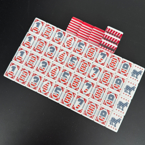 HIMORE Nuevo Mahjong con Temática de la Independencia Americana, 160 Piezas, Transparente, Acrílico de 2 Capas, Ecológico, en Stock - Product Image 4