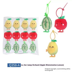Sang Trọng Trái Cây Tương Tác Sang Trọng <span class=keywords><strong>Keychain</strong></span> Đồ Chơi Dễ Thương Gió-up Mô Phỏng Đồ Chơi Sang Trọng Cho Trẻ Em Món Quà Sinh Nhật Nhảy Trái Cây Đồ Chơi - Product Image 5