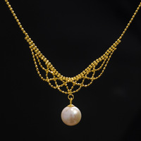 Collier de perles simulées le plus vendu, bijoux inaltérables plaqués or 18 carats, hypoallergéniques, pendentifs de mode pour femmes