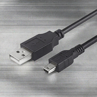 Cantell OEM 1,5 M Mini USB 2,0 macho Mini B 5 pines Cable de cobre puro PVC para controlador PS3 REPRODUCTOR DE MP3 Cámara cámara de salpicadero Garmin GPS