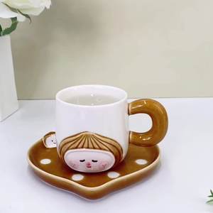 Tasse à café en céramique motif écureuil mignon, tasse à thé de l'après-midi, tasse à eau de bureau - Product Image 3