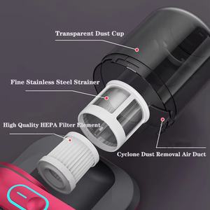 เครื่องดูดฝุ่นแบบมือถือรุ่นใหม่พร้อมแสงยูวีซีฆ่าเชื้อและตัวกรอง เหมาะสำหรับที่นอนและการกำจัดไรฝุ่นในบ้าน ชาร์จซ้ำได้ - Product Image 4