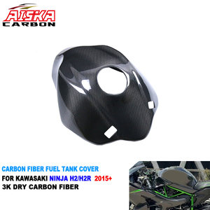 AISKA 100% Fibre de Carbone Sèche 3K, Couvre-Réservoir de Carburant Complet pour Moto Kawasaki Ninja H2 <span class=keywords><strong>H2R</strong></span> <span class=keywords><strong>2015</strong></span>+ - Product Image 1