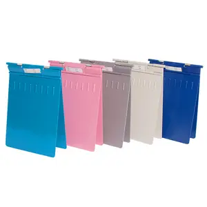 Folio en plastique médical Mini A4 Sublimation Presse-papiers personnalisé soins infirmiers pliable Presse-papiers avec rangement