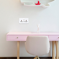 Prise universelle double 13A Bingoelec avec port USB A+C 3.1A 5V 20W, charge rapide, prises à écran complet