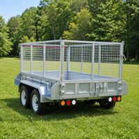 Remorque utilitaire galvanisée robuste 8x5 avec cage pour le transport de marchandises agricoles