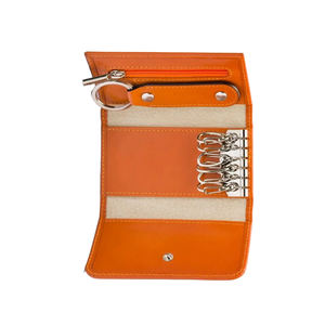 Cartera Compacta, Abierta, Corta y Elegante de Cuero Unisex con Llavero, Personalizable, de Alta Calidad, OEM, ODM, Venta al Por Mayor - Product Image 4