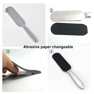 Herramienta de pedicura profesional de alta calidad, Lima de pie de acero inoxidable, escofina de Metal para eliminación de piel muerta, reemplazo de Lima de pie - Product Image 4