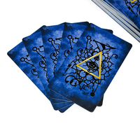Ensemble complet de cartes de tarot personnalisées imprimées recto-verso sur papier premium avec boîte rigide en deux parties pour cadeaux spirituels