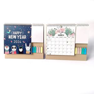 Calendario Personalizado con Marco de Fotos, Regalo de Oficina, Encuadernación en Espiral, Impresión Diaria y Mensual, Calendario de Pared y Escritorio - Product Image 1