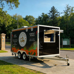 Ice Cream Concession Trailer Street Tea Coffee Hot Dog Cart Remorque Food Truck with Full Kitchen Equipment - Product Image 3