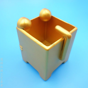 Metal Pen Holder Cartoon Square Matte Gold Desktop Ornament <b>Stationery</b> Storage Box Home Decor <b>Gift</b> - Product Image 3