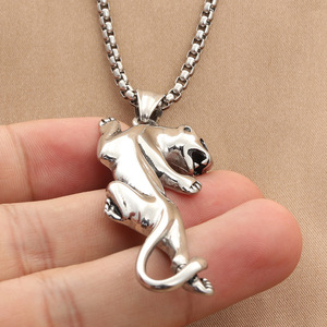 Yunnique – collier avec pendentif Lion en acier inoxydable pour hommes, Style Punk rétro, Design géométrique, bijoux à la mode - Product Image 3