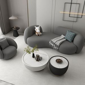 Nordic Fabric Creative Irregular Two-seater <b>Sofa</b> Stylish Couch <b>for</b> Living Room Hotel Clothing Store Lounge Area - Product Image 5