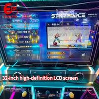 Máquina Arcade Retro de Metal de 32 Pulgadas, Máquina de Videojuegos de Lucha Vertical, Compatible con Pandora Box, Joysticks Profesionales, Inglés