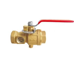 1" 11/4" 2"high quality integrated sight glass firefighting production Brass hydrant test drain valve