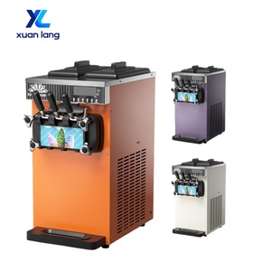 Máquina Automática de Helado de un Solo Sabor para Helados Suaves, Refrigerios, Frutos Secos, Vegetales, Materia Prima, Compresor de Engranajes para Panaderías - Product Image 1