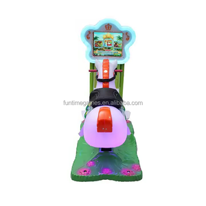 FunTime Écran LCD 17 pouces Machine d'arcade pour enfants Vidéo électrique <span class=keywords><strong>Voiture</strong></span> d'équitation Forme de guirlande attrayante Pas de jeux à pièces - Product Image 1