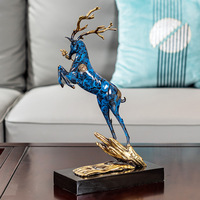 Décoration Cerf Cinq Bénédictions en Laiton Coulé de Luxe Léger à Prix Abordable par Yf Model Sd2 pour Cadeau de Pendaison de Crémaillère et Entrée de Bureau