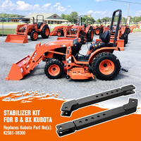 Kit stabilisateur AMBITION, kit stabilisateur télescopique à 3 points compatible avec les tracteurs Kubota B et BX