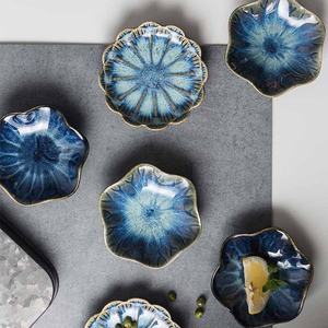 Plato de cerámica de estilo japonés explosivo, plato pequeño de salsa caliente y plato de inmersión para aperitivos para hoteles y restaurantes - Product Image 1