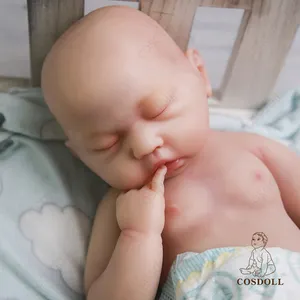 Amerikaanse Europese Magazijn Baby Silicone Solid Levensechte Realistische Reborn Baby Poppen