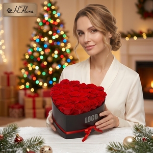 Caja <span class=keywords><strong>de</strong></span> <span class=keywords><strong>Regalo</strong></span> con Flores Preservadas en Forma <span class=keywords><strong>de</strong></span> Corazón, Rosas Eternas, 50 Rosas Naturales Decorativas Eternas <span class=keywords><strong>para</strong></span> <span class=keywords><strong>el</strong></span> Día <span class=keywords><strong>de</strong></span> <span class=keywords><strong>la</strong></span> <span class=keywords><strong>Madre</strong></span>, San Valentín - Product Image 2