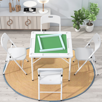 Table pliante carrée en plastique de 90cm pour événements Carte Table carrée d'hôtel pliante solide et utile