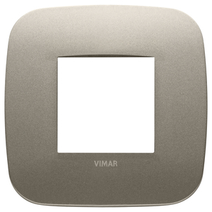 Vimar Placca Rotonda 2M Champagne Opaco 9,7 cm Lunghezza 1,7 cm Altezza - Product Image 1
