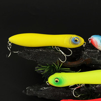 WildTrek 10cm 16g Schwimmender ABS Pencil-Köder Harter Köder mit Rasselkugeln Oberflächenköder für Barsch Salzwasser Süßwasser Fische Flüsse/Seen 6