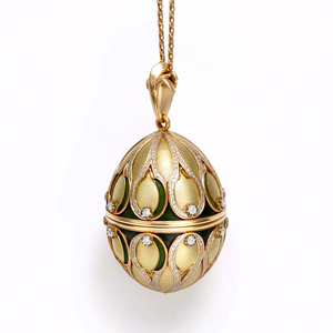 Metal Esmalte <span class=keywords><strong>Faberge</strong></span> <span class=keywords><strong>Huevo</strong></span> Estilo <span class=keywords><strong>Colgante</strong></span> QFA103 - Product Image 1