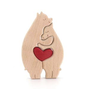 <span class=keywords><strong>Famiglia</strong></span> calda in legno madre <span class=keywords><strong>padre</strong></span> bambino orso Puzzle camera da letto da letto Desktop orso abbraccio ornamento <span class=keywords><strong>di</strong></span> <span class=keywords><strong>famiglia</strong></span> in legno massiccio artigianato - Product Image 1