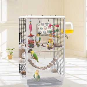 Şeffaflık objectively ç<span class=keywords><strong>in</strong></span> kuş kafesi standı ile sopa ve kuş besleyici kuş banyosu Parrot myna ardıç üreme kafesi - Product Image 5