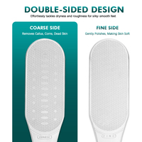 Outil de pédicure professionnel à double face en acier inoxydable pour les soins des pieds