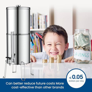 शुजा nsf 304 स्टेनलेस स्टील गुरुत्वाकर्षण जल निस्पंदन सिस्टम रंग अनुकूलन सक्रिय कार्बन फिल्टर के साथ रंग अनुकूलन - Product Image 5