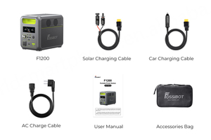 Station d'alimentation portable 1200W 1024Wh avec 4 méthodes de charge rapide, charge solaire 200W, nouvelle arrivée Fossibot F1200 - Product Image 5