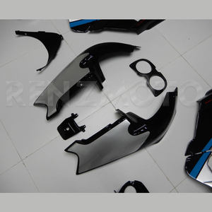 ชุดแฟริ่งพลาสติก ABS สำหรับ Honda CBR400 NC29 สีเงิน ดำ น้ำเงิน แบบฉีดขึ้นรูป สำหรับตกแต่งตัวถังรถมอเตอร์ไซค์ - Product Image 6