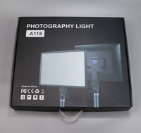 A118 Nouveau Éclairage Vidéo LED avec Panneau de Commande à Distance Professionnel, Lumière d'Appoint pour Studio Photo et Photographie en Direct