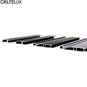 Profilé en aluminium pour plinthe lumineuse LED intégrée W5mm, bande lumineuse pour plinthe de sol, lampe linéaire d'angle murale en métal - Product Image 3