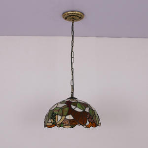 Lámpara de Araña de Vidrio Estilo Europeo Retro para Bar/Restaurante, Dormitorio, Entrada, Balcón o Estudio - Lámparas Colgantes - Product Image 5