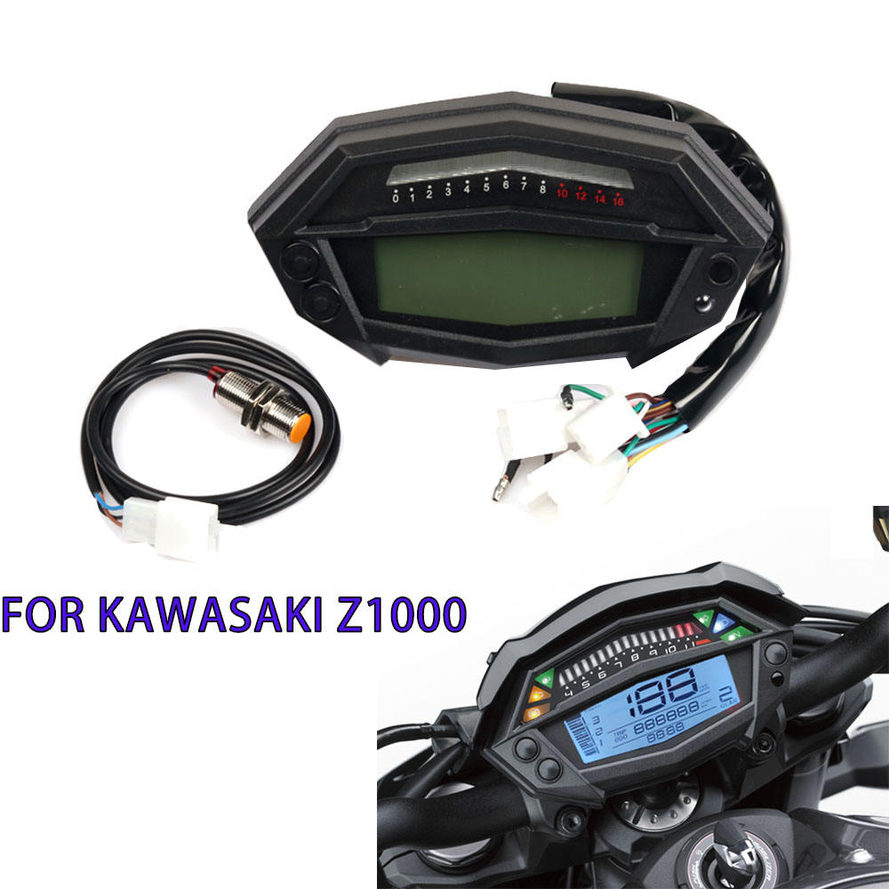 Kawasaki Z1000 Tachometer Hour Meter Odometer LCD Speedometer
