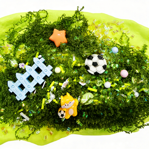 ชุดทำสไลม์โลโก้แบบกำหนดเอง พร้อมจี้รูปสุนัขจิ้งจอกฟุตบอลและอุปกรณ์กลิตเตอร์ สไลม์เด็กไม่เหนียวเหนอะหนะ ขายส่งจากโรงงาน - Product Image 4