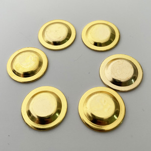 Round Magnetic Cap Badges Stainless Steel 15mm Circular Solid Color For <b>Name</b> <b>Tags</b> Hardware Accessories - Product Image 1