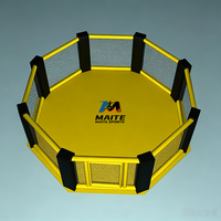 Ring de boxe professionnel en acier, structure surélevée, plateforme de compétition pour salle de sport, club, entraînement MMA, Muay Thai, match
