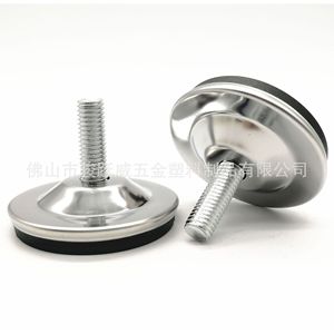 Furniture <b>Leg</b> M8x20 28mm Diameter <b>Chrome</b> Stainless Steel Adjustable Foot Chair Accessory - Product Image 5