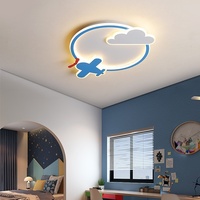 Lampe de plafond LED moderne et créative en fer forgé en forme de nuage, style nordique de luxe, pour chambre d'enfant et chambre de fille