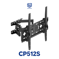Braket Dinding TV Ukuran Besar Layar Jumbo Heavy Duty 32-75" Putar Miring Full Motion Guangdong Senjiang Factory, Dudukan TV yang Dapat Disesuaikan