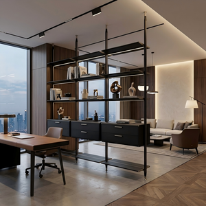 Estantería Modular Moderna para Libros, Estante Metálico Minimalista de Aluminio con Sistema de Iluminación, Estante de Pared para Decoración de Sala de Estar - Product Image 3